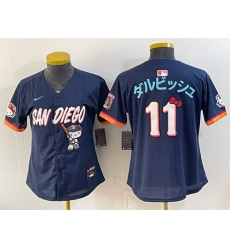 Women San Diego Padres X Hello Kitty 11 %E3%83%80%E3%83%AB%E3%83%93%E3%83%83%E3%82%B7%E3%83%A5 Obsidian 2026 City Connect Stadium Stitched Baseball Jersey Women San Diego Padres X Hello Kitty 11 %E3%83%80%E3%83%AB%E3%83%93%E3%83%83%E3%82%B7%E3%83%A5 Obsidian 2026 City Connect Stadium Stitched Baseball Jersey