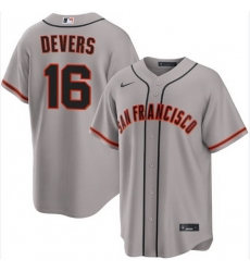 Men San Francisco Giants 16 Rafael Devers Grey Cool Base Stitched Baseball Jersey Men San Francisco Giants 16 Rafael Devers Grey Cool Base Stitched Baseball Jersey