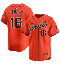 Men San Francisco Giants 16 Rafael Devers Orange Cool Base Stitched Baseball Jersey Men San Francisco Giants 16 Rafael Devers Orange Cool Base Stitched Baseball Jersey
