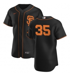 San Francisco Giants 35 Brandon Crawford Men Nike Black Alternate 2020 Authentic Player MLB Jersey