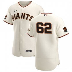 San Francisco Giants 62 Logan Webb Men Nike Cream Home 2020 Authentic 20 at 24 Patch Player MLB Jersey