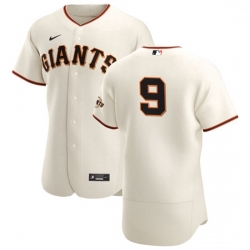 San Francisco Giants 9 Brandon Belt Men Nike Cream Home 2020 Authentic Player MLB Jersey