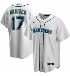 Mariners 17 Mitch Haniger White 2020 Nike Cool Base Jersey