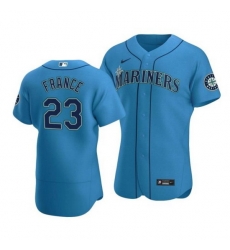 Men Seattle Mariners 23 Ty France Royal Flex Base Stitched Jersey