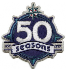 Youth Seattle Mariners 50th Anniversary Patch Biaog