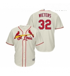 Mens St Louis Cardinals 32 Matt Wieters Replica Cream Alternate Cool Base Baseball Jersey 