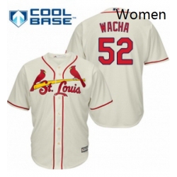 Womens Majestic St Louis Cardinals 52 Michael Wacha Authentic Cream Alternate MLB Jersey