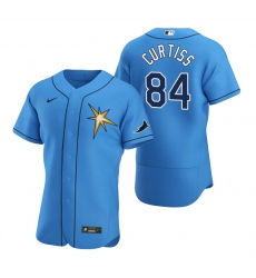 Men Tampa Bay Rays 84 John Curtiss Men Nike Light Blue Alternate 2020 Flex Base Team MLB Jersey