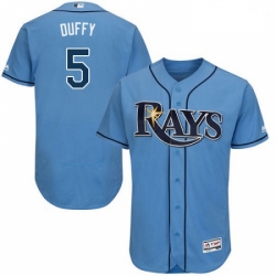 Mens Majestic Tampa Bay Rays 5 Matt Duffy Alternate Columbia Flexbase Authentic Collection MLB Jersey