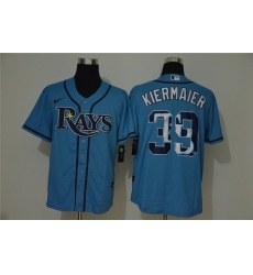 Rays 39 Kevin Kiermaier Light Blue 2020 Nike Cool Base Fas