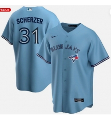 Men Toronto Blue Jays 31 Max Scherzer Light Blue Cool Base Stitched Baseball Jersey Men Toronto Blue Jays 31 Max Scherzer Light Blue Cool Base Stitched Baseball Jersey
