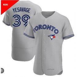 Men Toronto Blue Jays 39 Trey Yesavage Cool Base Stitched Baseball Jersey Gray