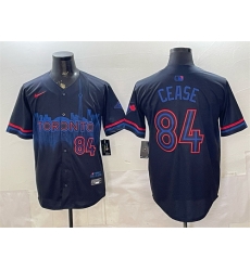 Men Toronto Blue Jays  39 Trey Yesavage Pink 50 Seasons Patch Stitched Baseball Jersey