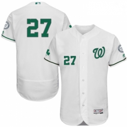 Mens Majestic Washington Nationals 27 Shawn Kelley White Celtic Flexbase Authentic Collection MLB Jersey