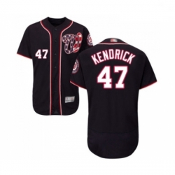 Mens Washington Nationals 47 Howie Kendrick Navy Blue Alternate Flex Base Authentic Collection MLB JerseyBaseb