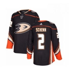 Mens Adidas Anaheim Ducks 2 Luke Schenn Premier Black Home NHL Jersey 