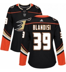 Womens Adidas Anaheim Ducks 39 Joseph Blandisi Authentic Black Home NHL Jersey 