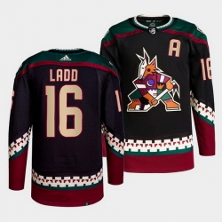 Men Arizona Coyotes 16 Andrew Ladd Black Stitched jersey