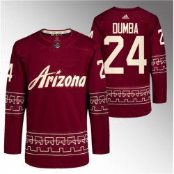 Men Arizona Coyotes 24 Matt Dumba Garnet Alternate Pro Jersey