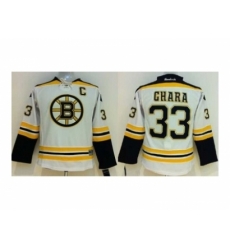 Youth nhl jerseys boston bruins #33 chara white[patch C]