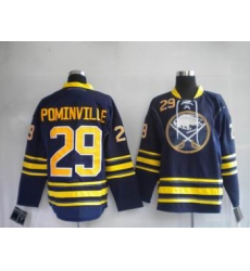 Buffalo Sabres #29 Jason Pominville Dark BLUE