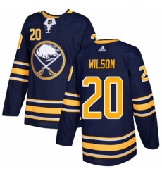 Mens Adidas Buffalo Sabres 20 Scott Wilson Authentic Navy Blue Home NHL Jersey 