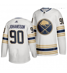 Sabres 90 Jonas Johansson White 50th Anniversary Adidas Jersey