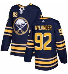 Youth Adidas Buffalo Sabres 92 Alexander Nylander Authentic Navy Blue Home NHL Jersey 