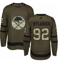 Youth Adidas Buffalo Sabres 92 Alexander Nylander Premier Green Salute to Service NHL Jersey 