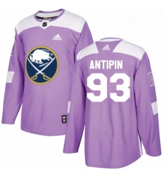 Youth Adidas Buffalo Sabres 93 Victor Antipin Authentic Purple Fights Cancer Practice NHL Jersey 