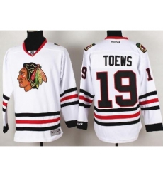 Chicago Blackhawks 19 Jonathan Toews White NHL Hockey Jersey