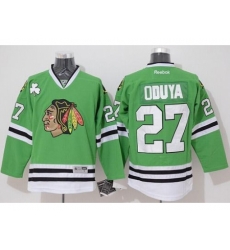 Chicago Blackhawks #27 Johnny Oduya Green Stitched NHL Jersey