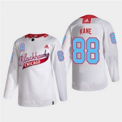 Men Chicago Blackhawks 88 Patrick Kane 2022 Community Night White Stitched jersey