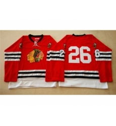 NHL Mitchell And Ness 1960-61 Chicago Blackhawks #26 Noname red Throwback jerseys