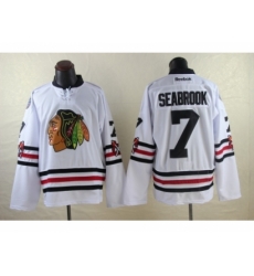 NHL chicago blackhawks #7 Brent Seabrook 2015 Winter Classic White Jerseys