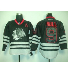 nhl jerseys Chicago Blackhawks 9 HULL black Ice