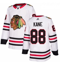 Womens Adidas Chicago Blackhawks 88 Patrick Kane Authentic White Away NHL Jersey 