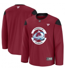 Men Colorado Avalanche Burgundy 2024 25 Team Practice Stitched Jersey