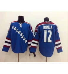 NHL Colorado Avalanche #12 Jarome Iginla Blue jerseys