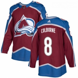 Youth Adidas Colorado Avalanche 8 Joe Colborne Premier Burgundy Red Home NHL Jersey 