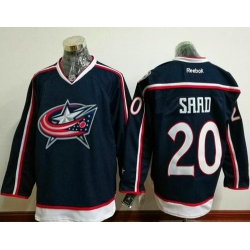 Blue Jackets #20 Brandon Saad Navy Blue Home Stitched NHL Jersey