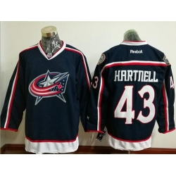 Blue Jackets #43 Scott Hartnell Navy Blue Home Stitched NHL Jersey