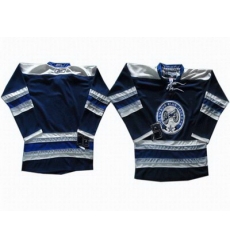 Columbus Blue Jackets Blank Blue Third jerseys