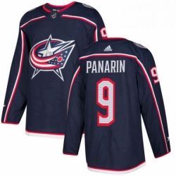 Mens Adidas Columbus Blue Jackets 9 Artemi Panarin Authentic Navy Blue Home NHL Jersey 