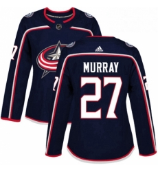 Womens Adidas Columbus Blue Jackets 27 Ryan Murray Premier Navy Blue Home NHL Jersey 