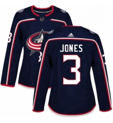 Womens Adidas Columbus Blue Jackets 3 Seth Jones Premier Navy Blue Home NHL Jersey 