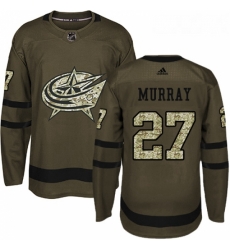 Youth Adidas Columbus Blue Jackets 27 Ryan Murray Premier Green Salute to Service NHL Jersey 