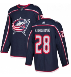 Youth Adidas Columbus Blue Jackets 28 Oliver Bjorkstrand Premier Navy Blue Home NHL Jersey 