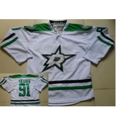 Dallas Stars 91 Tyler Seguin White Jerseys