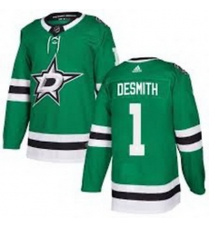 Men Dallas Stars Casey DeSmith #1 Hockey Stitched NHL Jersey Green Men Dallas Stars Casey DeSmith #1 Hockey Stitched NHL Jersey Green